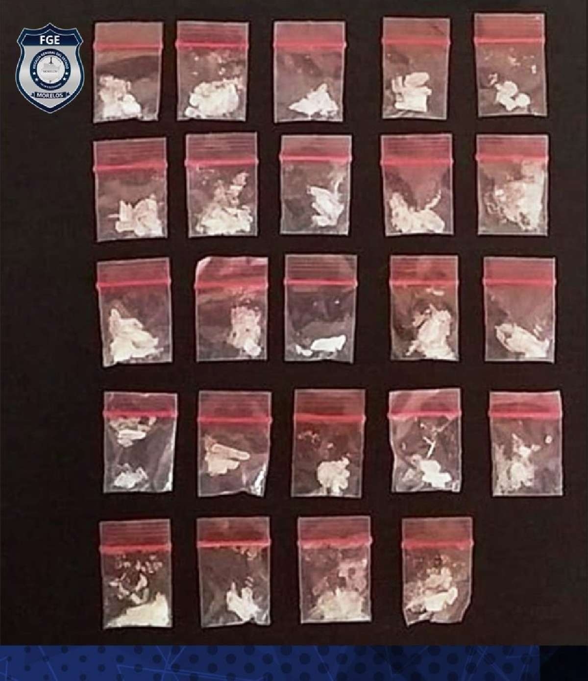 Atrapan a tres individuos en poder de 24 dosis de “cristal”