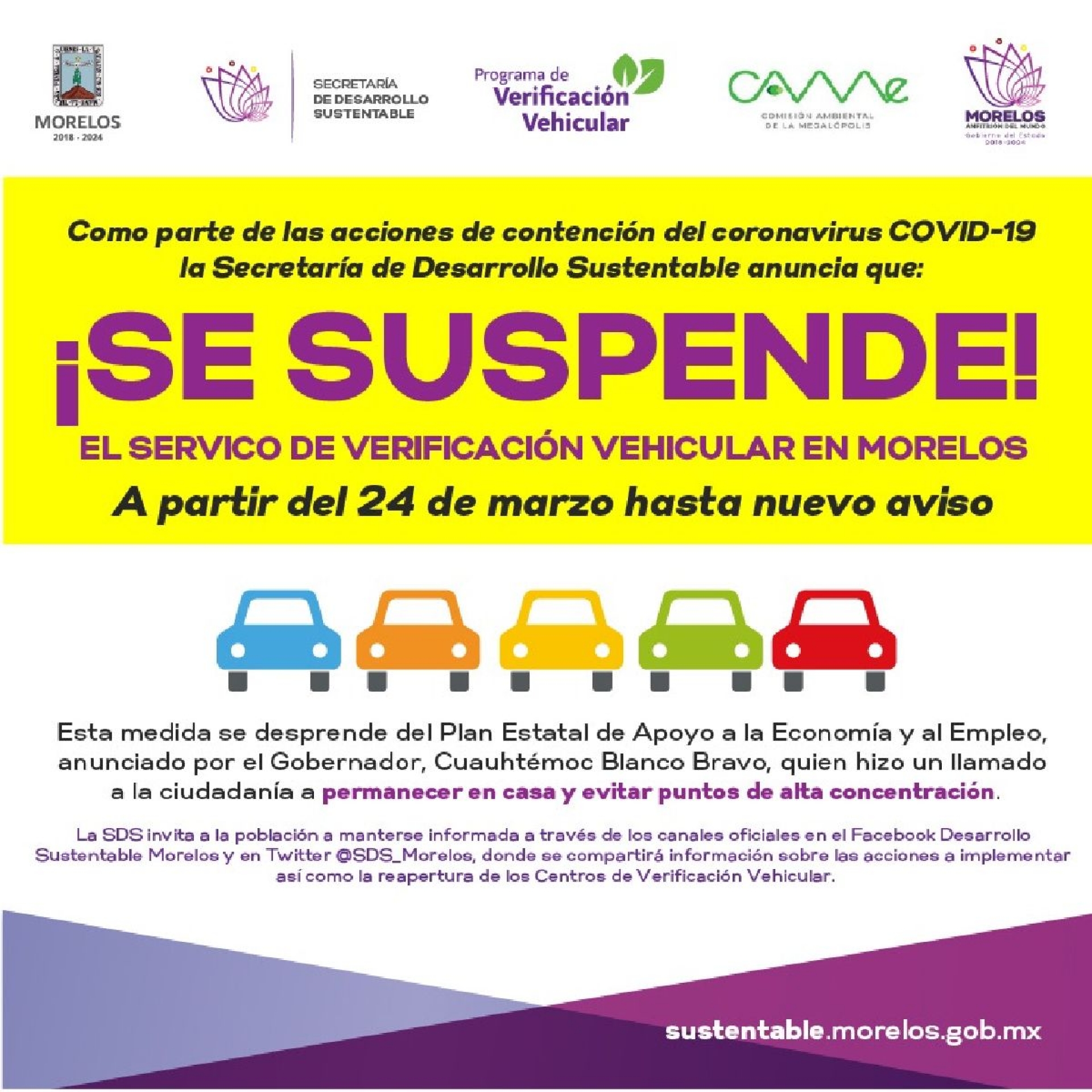 Dan nueva prórroga para verificación vehicular