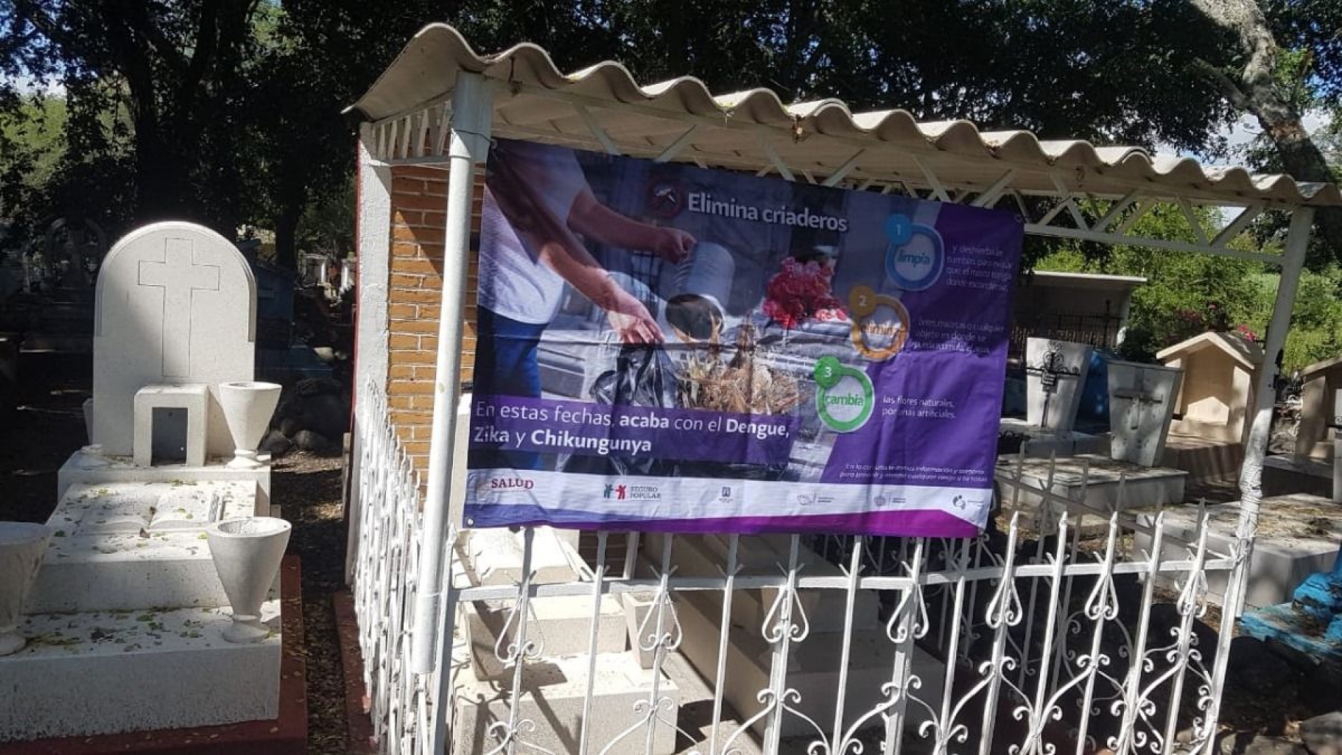 Monitorean panteones para prevenir dengue