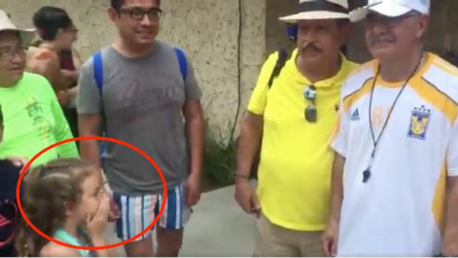 Así reaccionó una niña al conocer al 'Tuca'