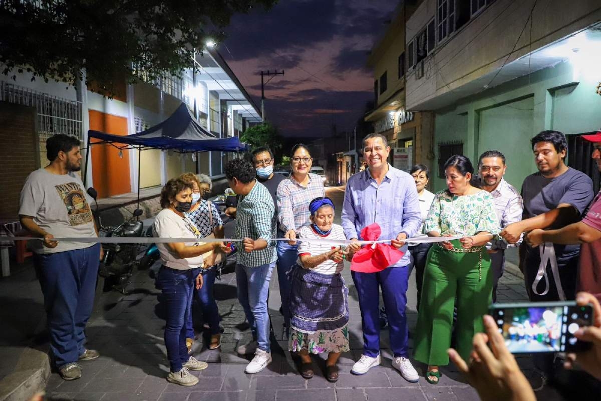 Inauguran pavimentación en calle de Jojutla