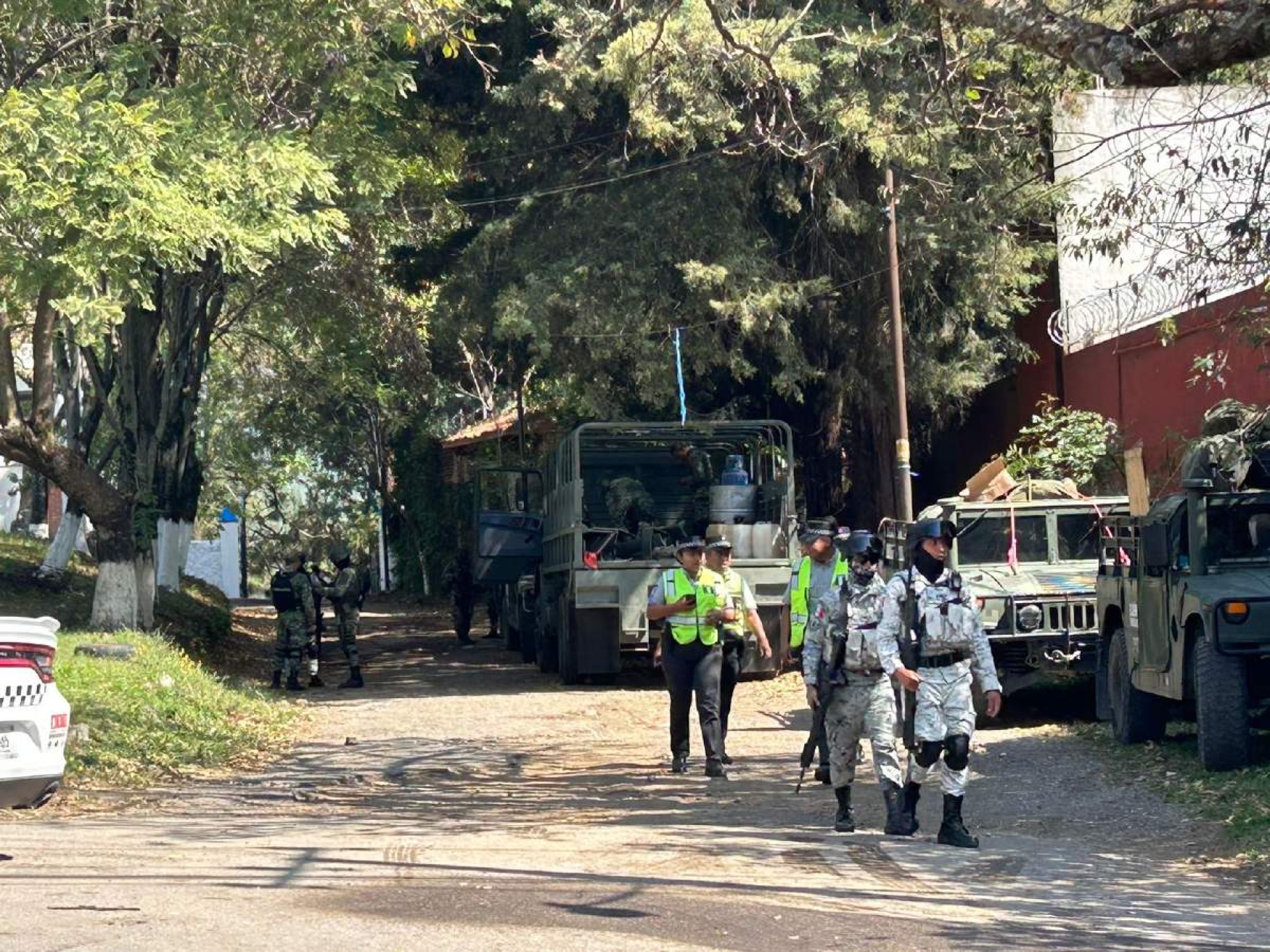 Cuatro militares resultaron heridos durante un choque
