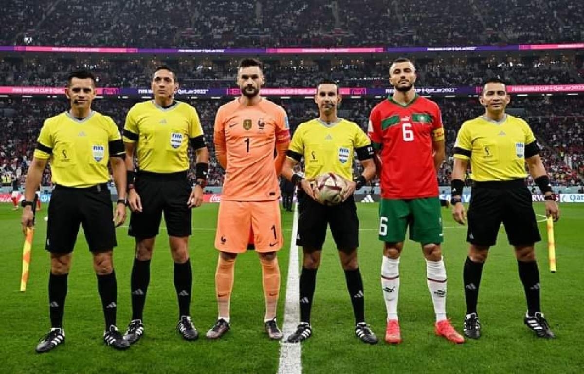 César Ramos, el árbitro de la semifinal Francia vs. Marruecos