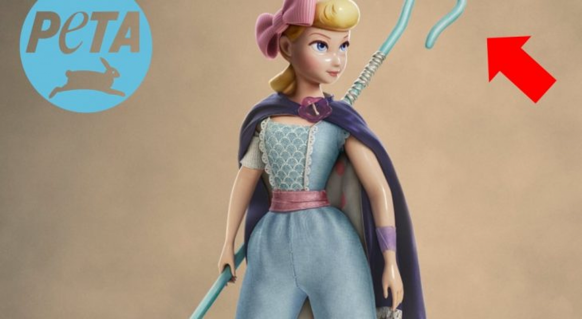 PETA exige al director de Toy Story 4 quitarle el bastón a Bo Peep porque “simboliza dominación contra animales”