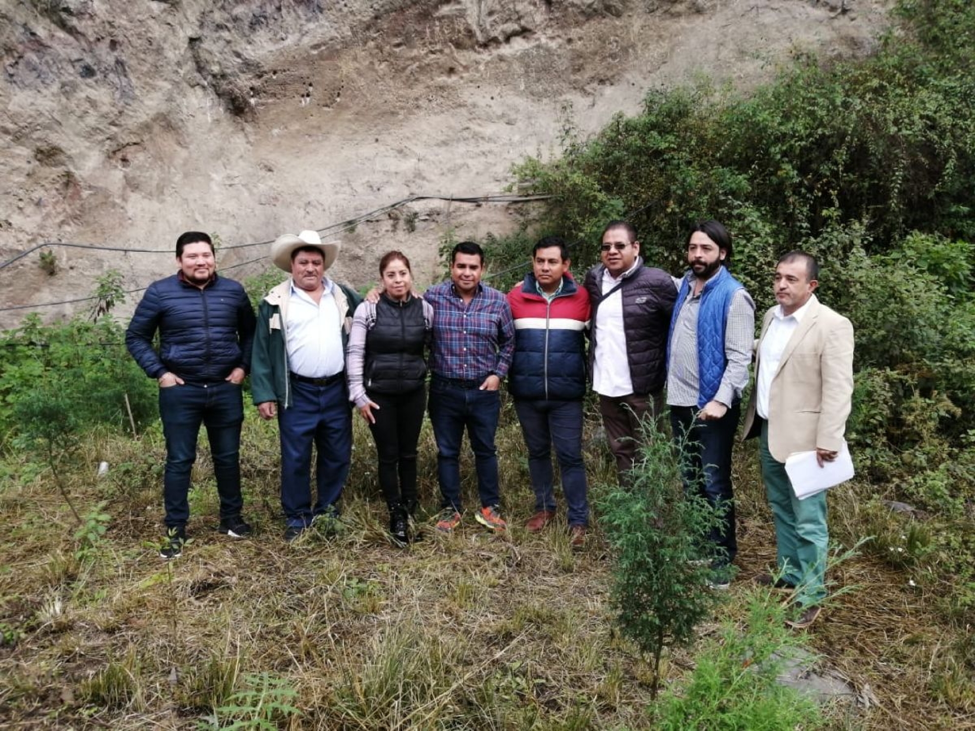 Recorren autoridades límites territoriales entre Tetela del Volcán y Hueyapan