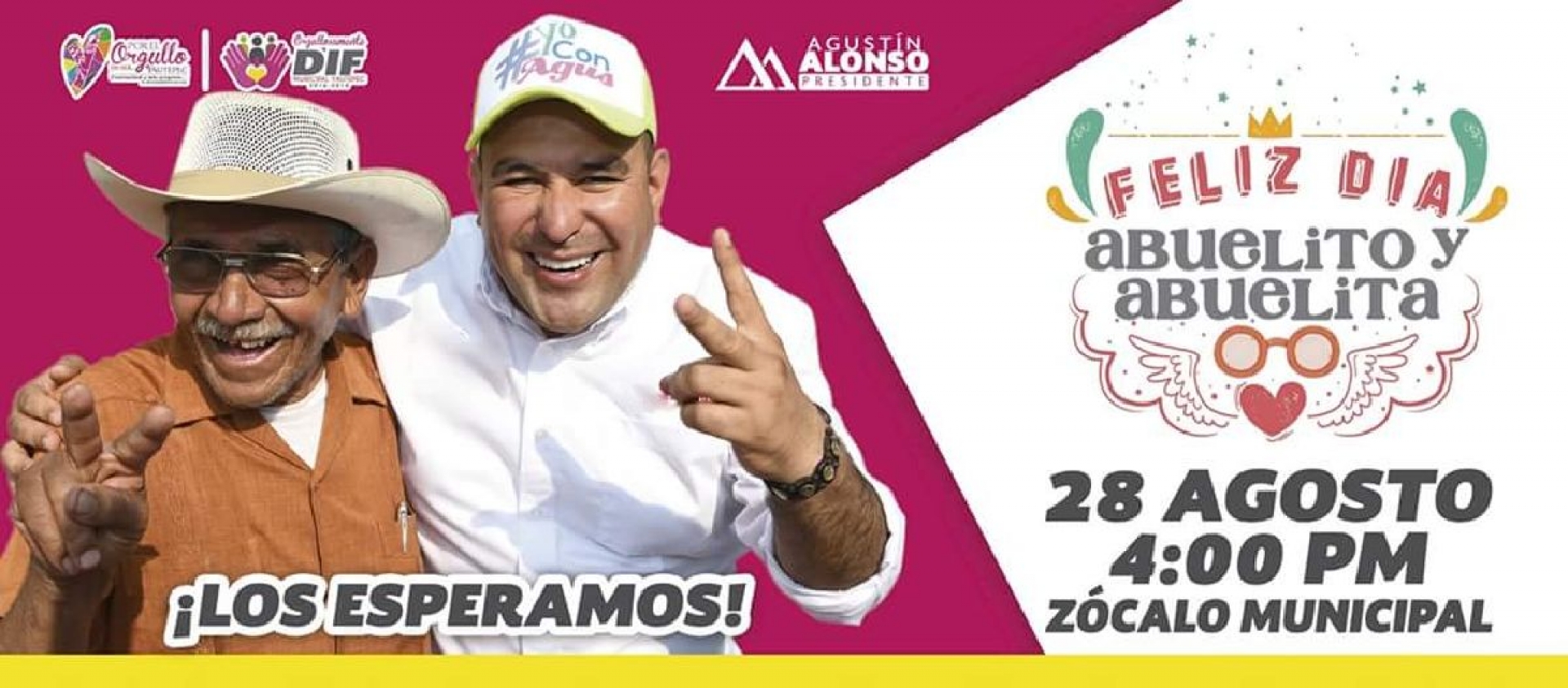Invita Agustín Alonso al festejo del adulto mayor