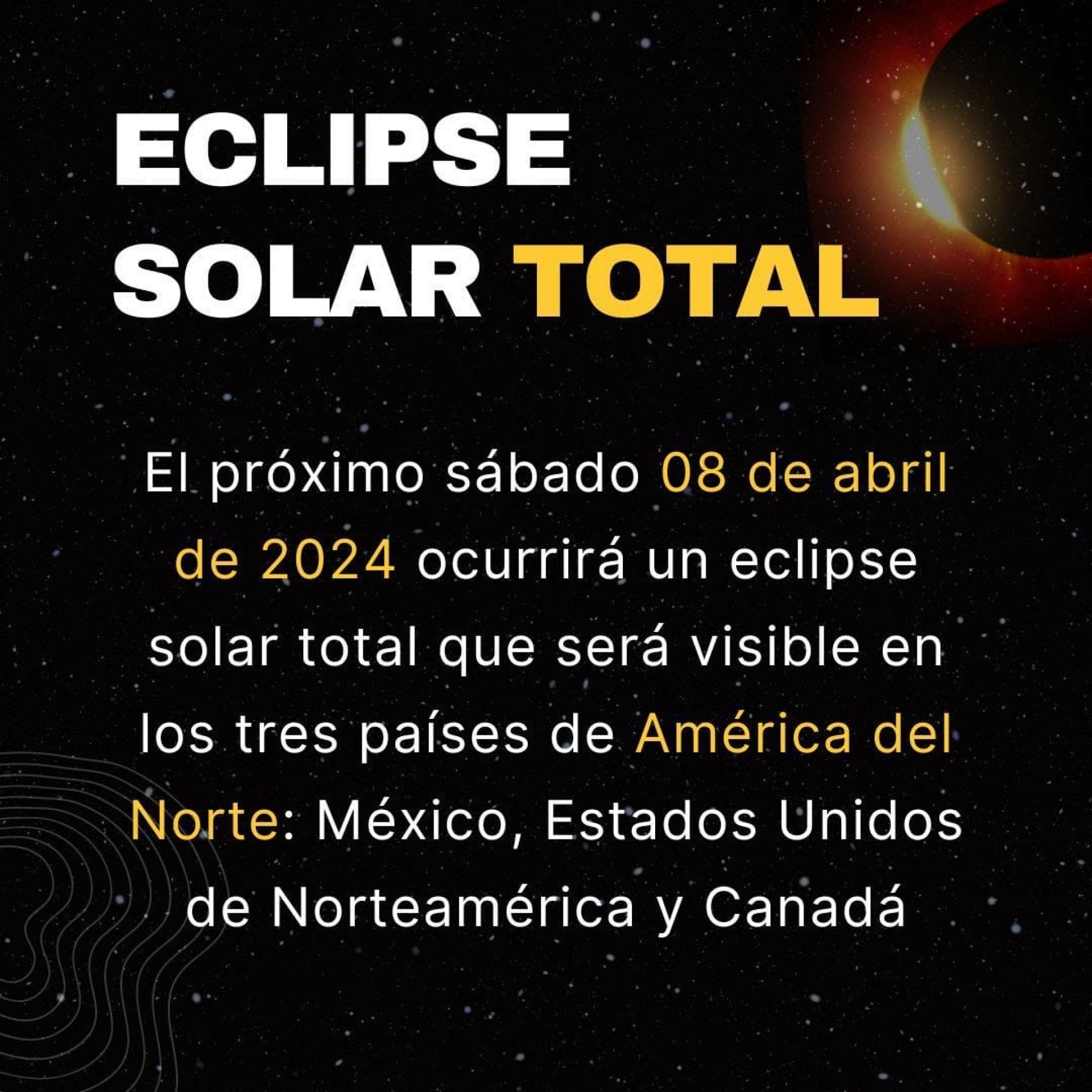 Brinda SDEyT recomendaciones importantes para disfrutar del 'Día Estelar', este 8 de abril