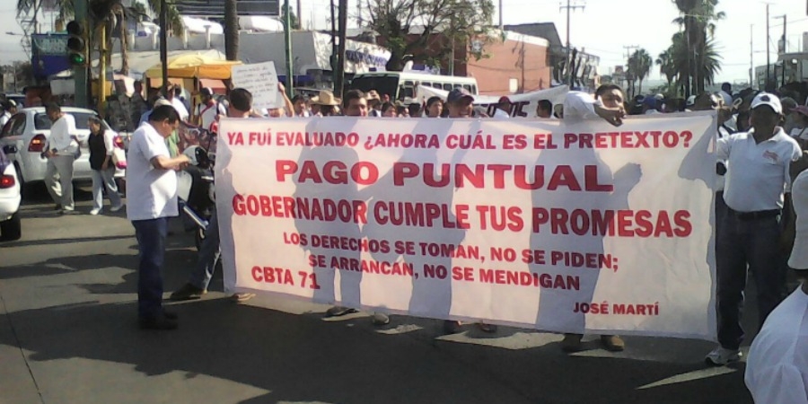 Se moviliza el SNTE; exige que se cumpla con pagos calendarizados