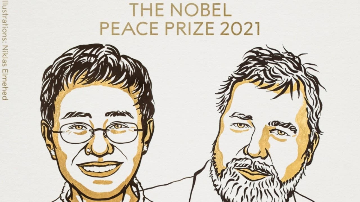 Premio Nobel de la Paz 2021 para los periodistas María Ressa y Dmitry Muratov