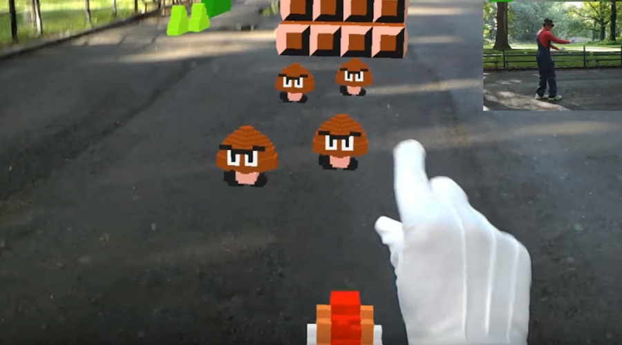La versión Super Mario Bros en realidad aumentada es una mirada al futuro de los videojuegos
