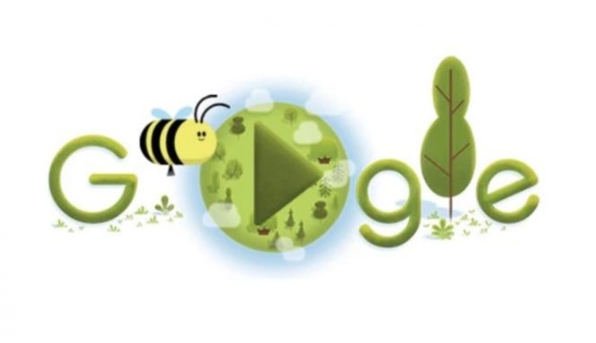 Día de la Tierra: Google centró su doodle en la importancia de las abejas para los ecosistemas