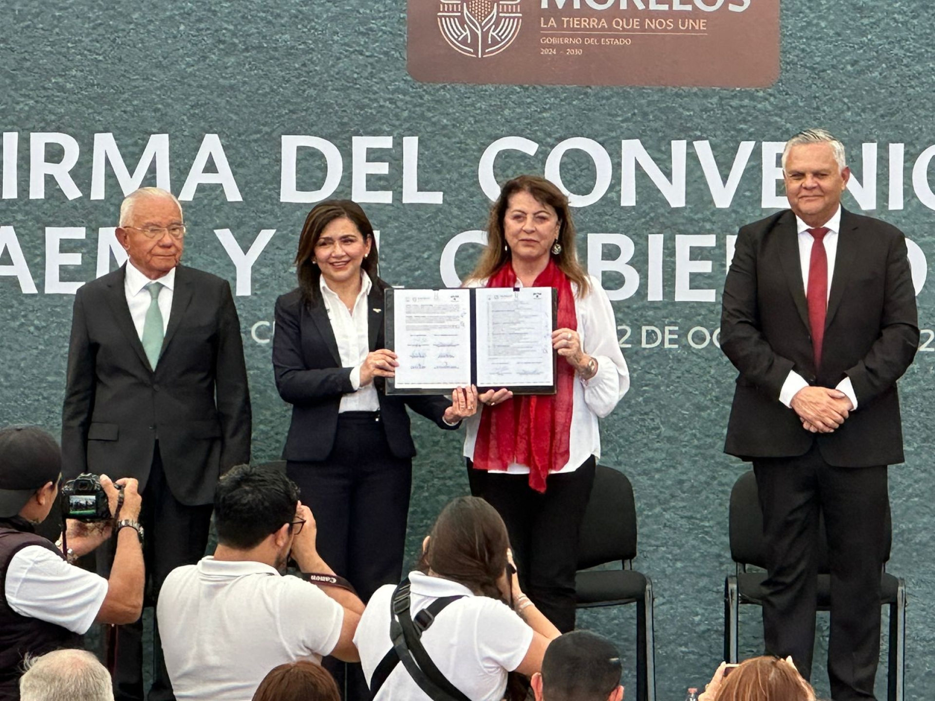 Gobierno de Morelos y UAEM firman convenio de colaboración