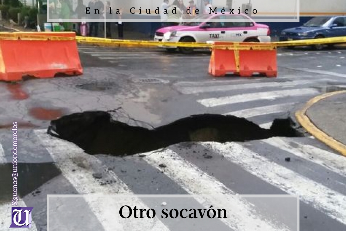 Se forma otro socavón en la Ciudad de México