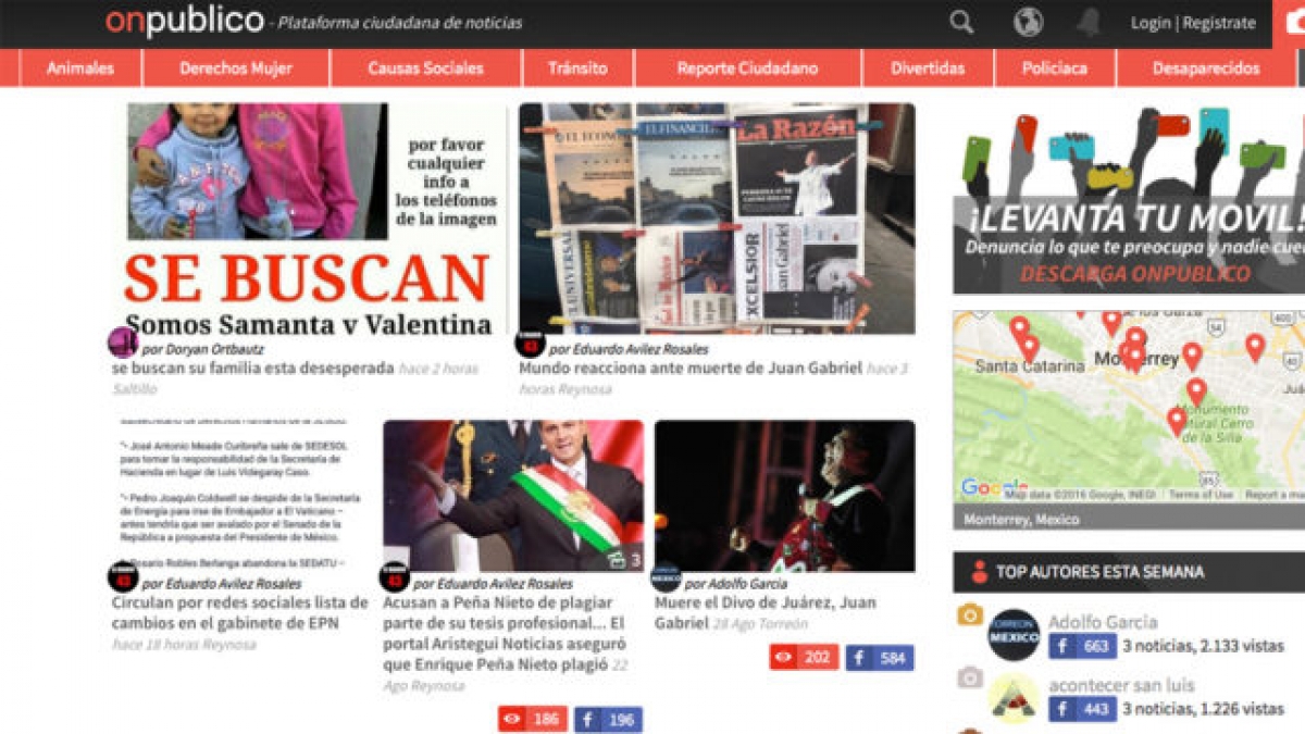 Onpublico México: La app de periodismo ciudadano que te informa al momento