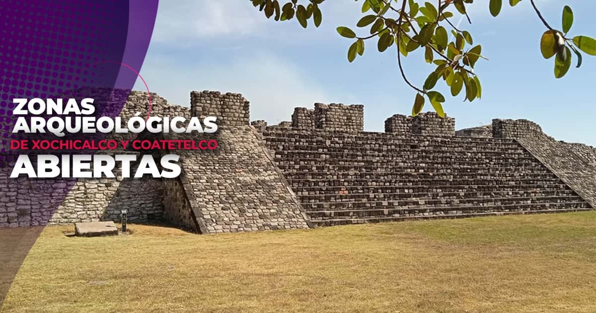 Zonas arqueológicas de Xochicalco y Coatetelco siguen abiertas al público