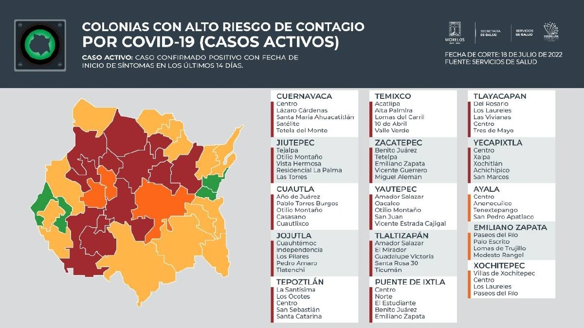Ya son 30 los municipios con alto riesgo de contagio de covid