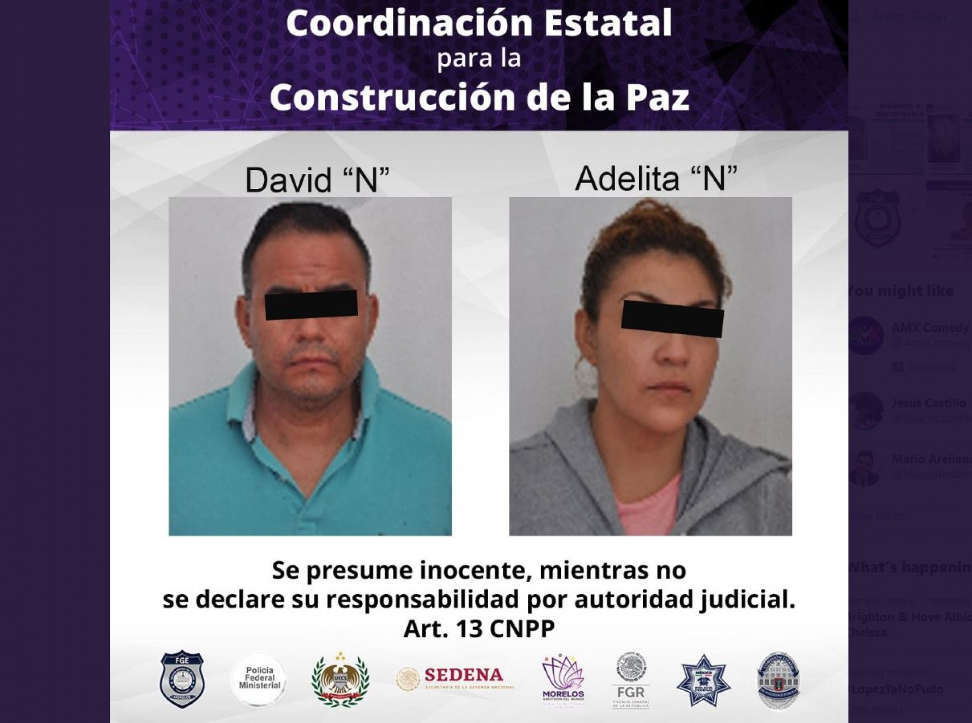 Pareja se agrede a golpes por problemas familiares