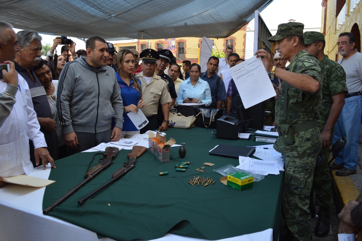 Inició el programa de canje de armas en Yautepec
