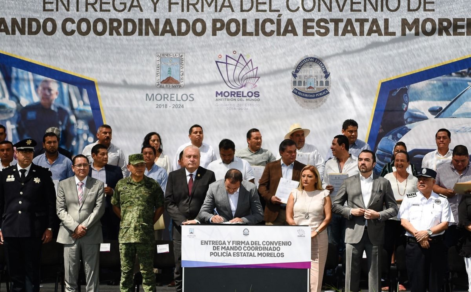 Firman adhesión de municipios a Mando Coordinado de Policía