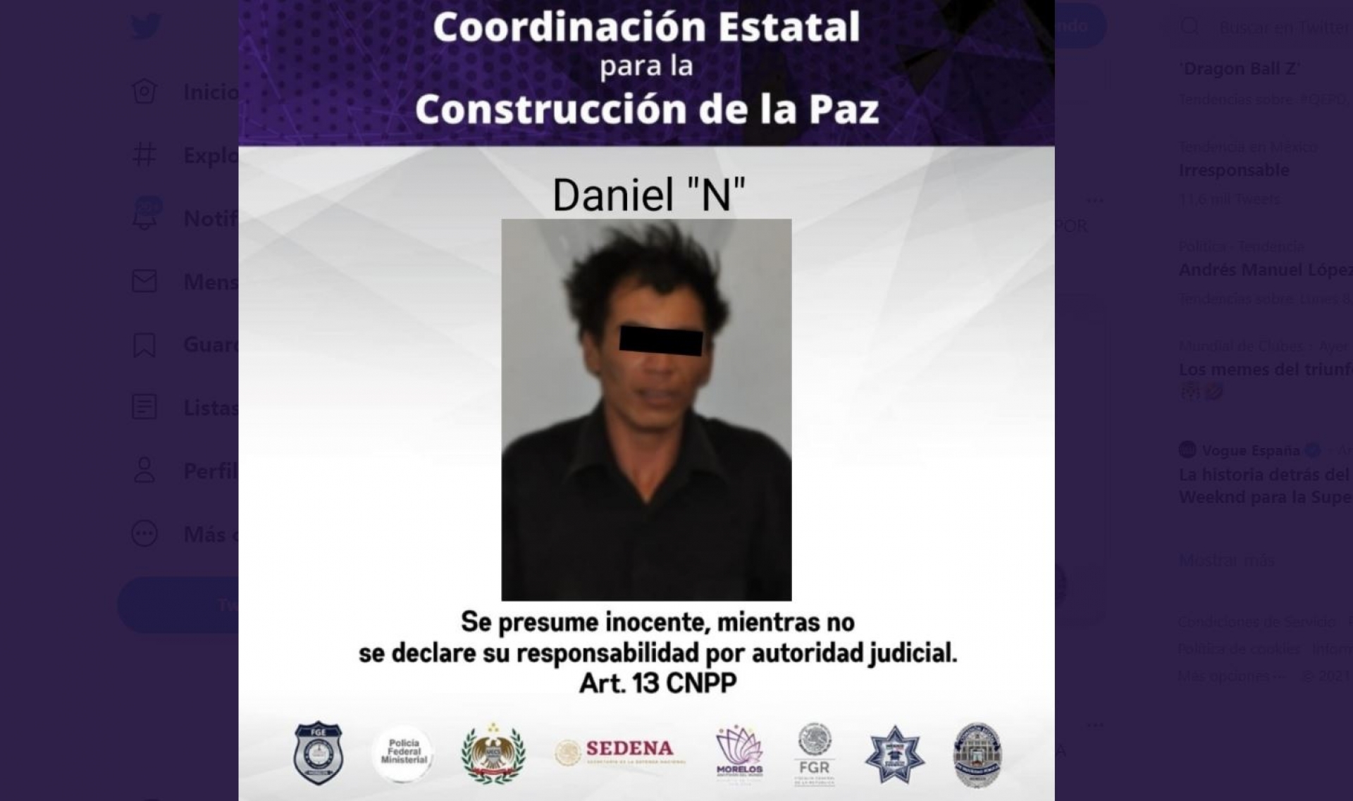 Lo acusan de golpear a su madre