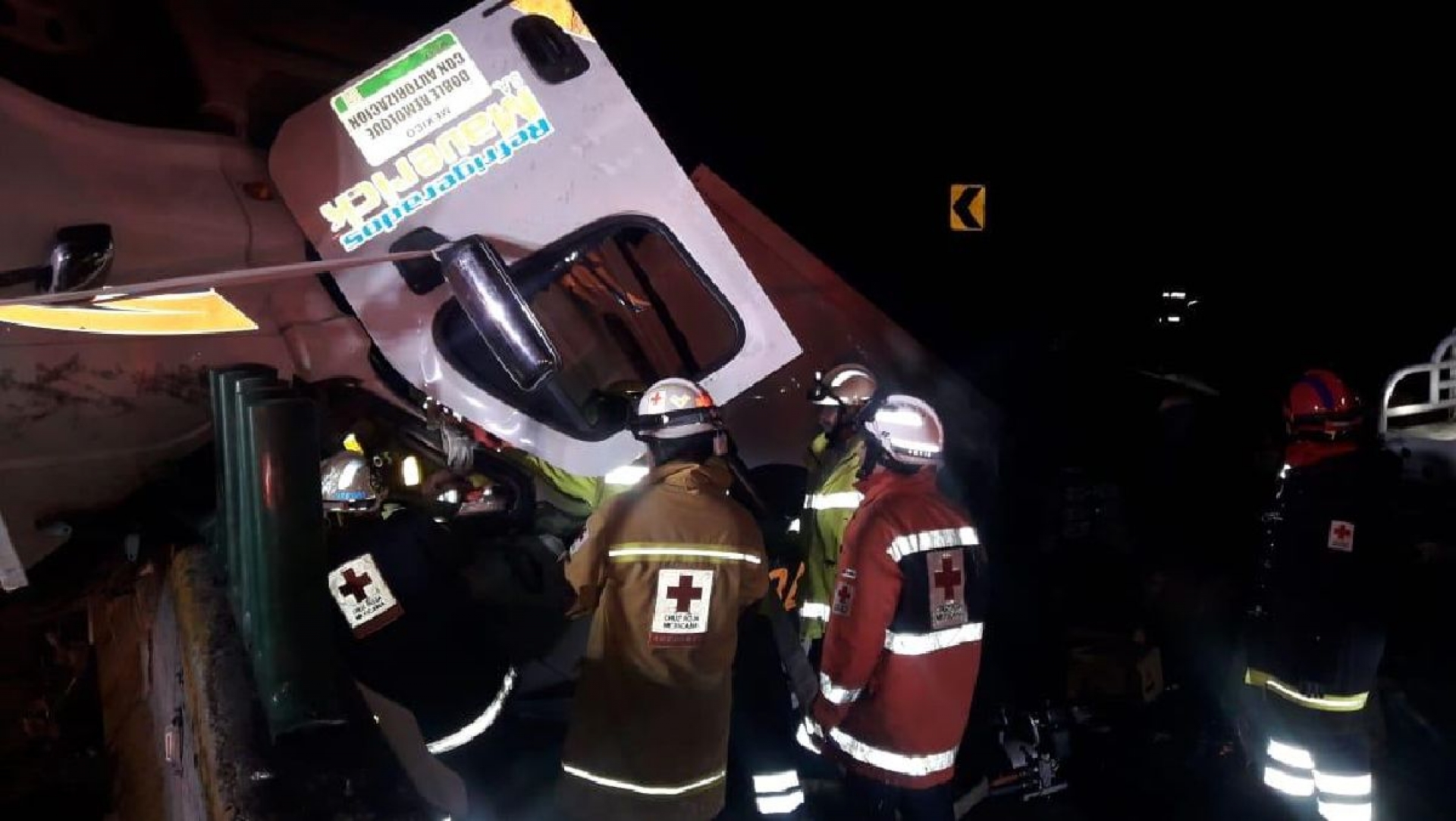 Delicado, el chofer del tráiler que volcó en “La Pera”