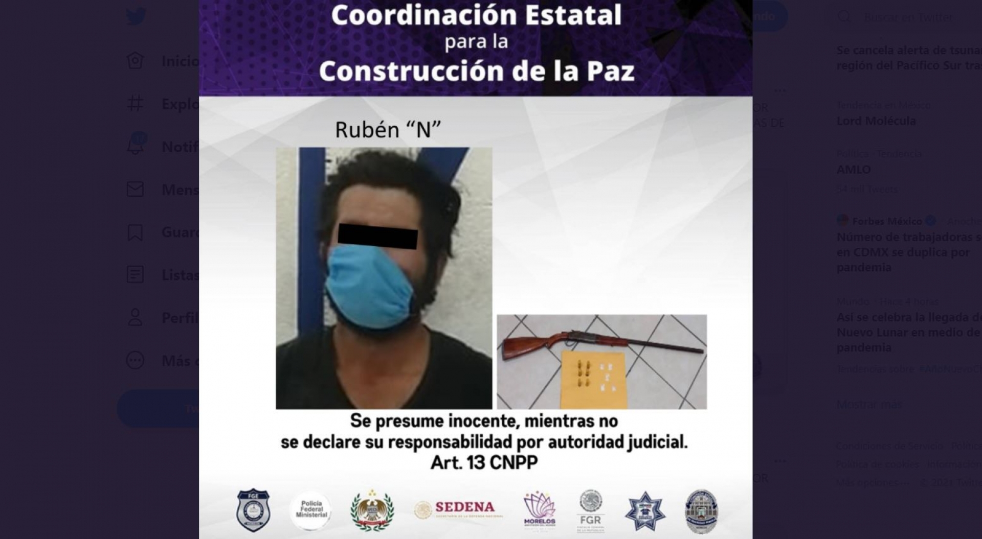 Atrapan a dos individuos con droga en la zona sur