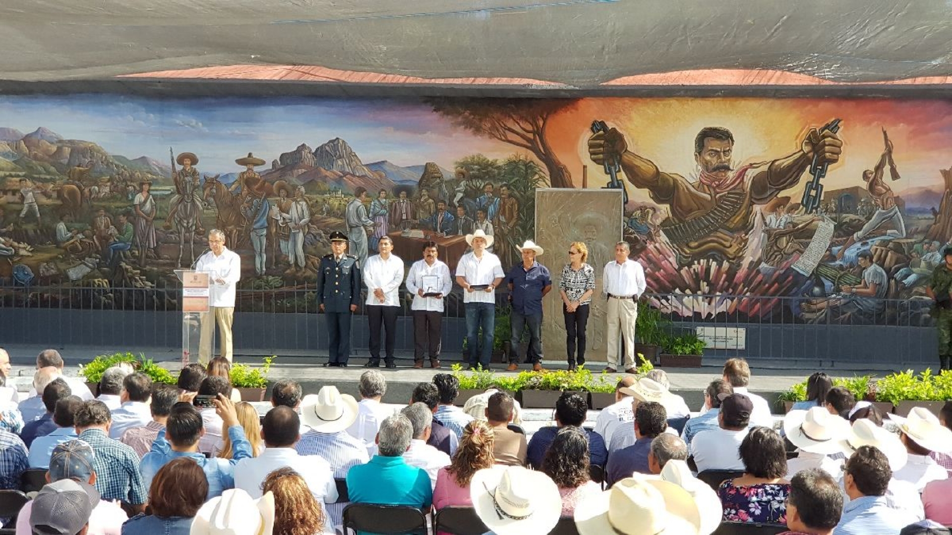 Conmemoran en Ayala el 139 aniversario del natalicio de Emiliano Zapata