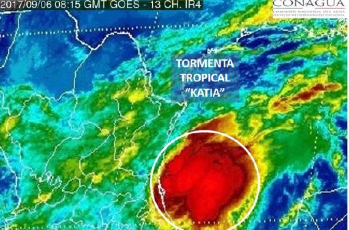 'Katia' sería un huracán dos días antes de acercarse a Veracruz: CNH