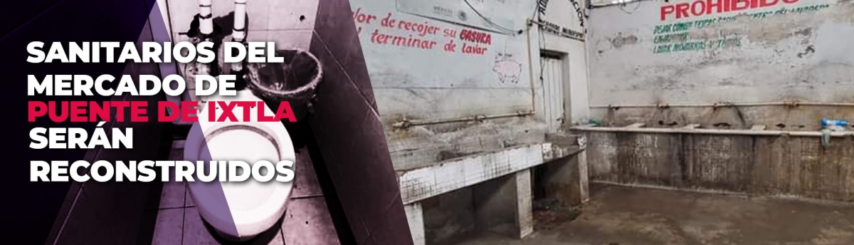 En “pésimas condiciones”, sanitarios de mercado de Puente de Ixtla