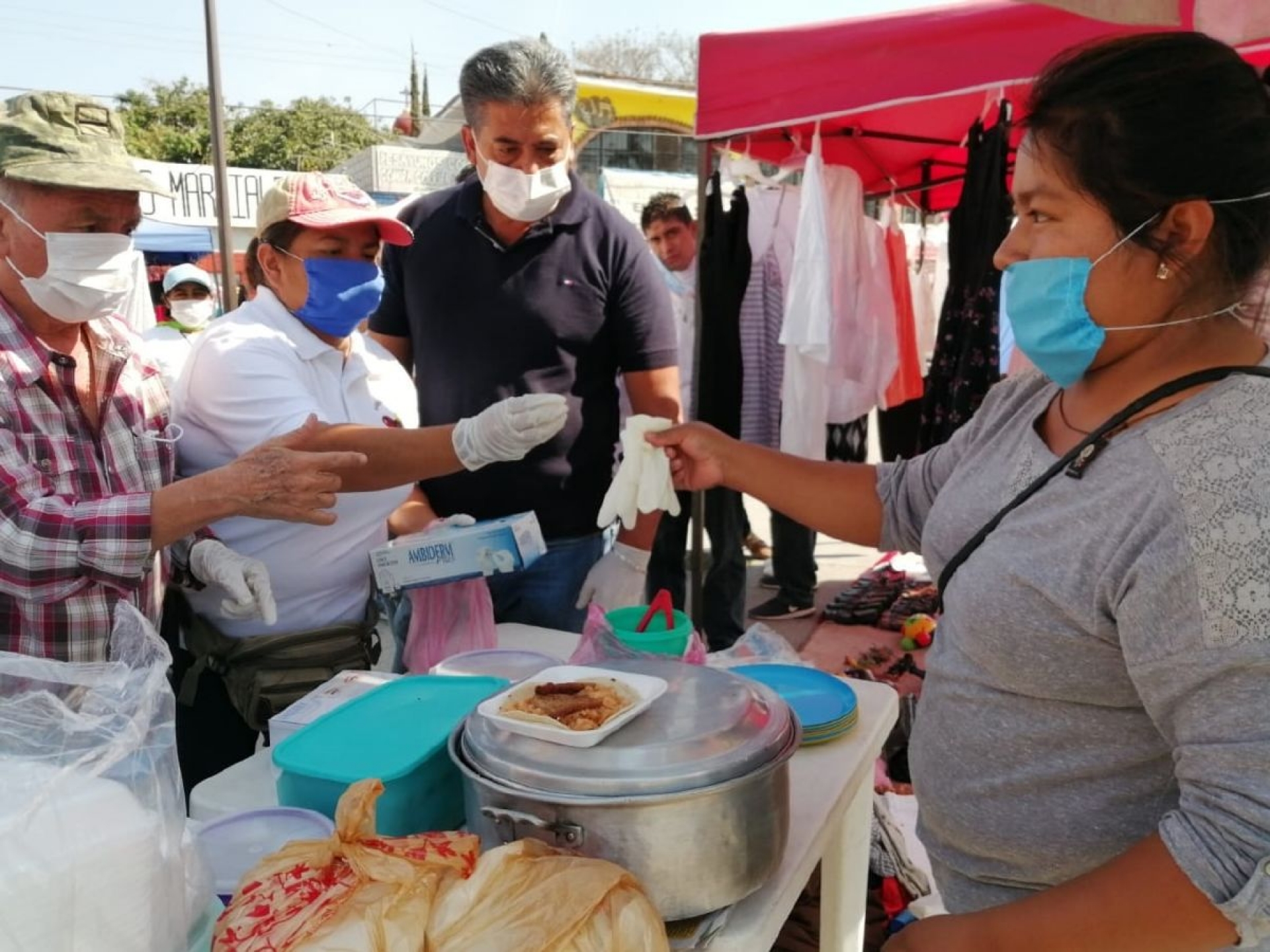 Promueven prevención de COVID-19 en tianguis de Yautepec