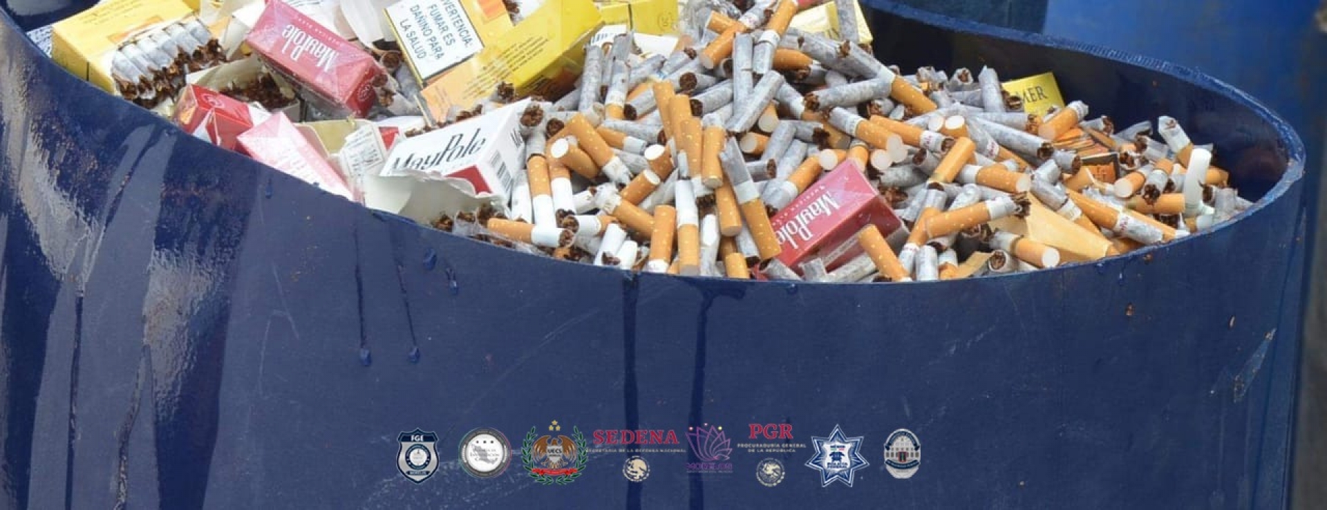 Realiza PGR destrucción de cigarros asegurados en Cuautla