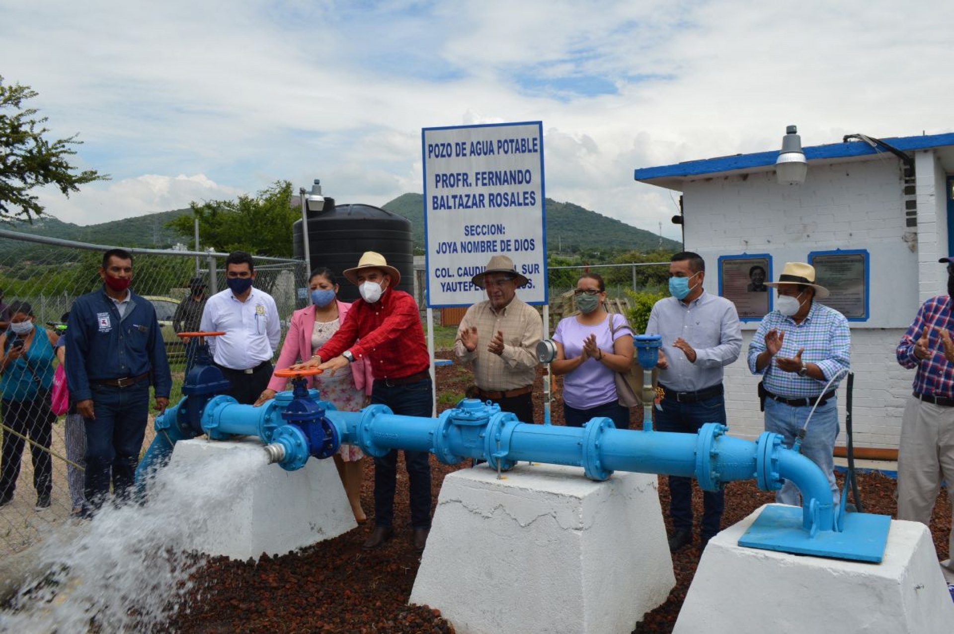 Inauguran primera etapa de tanque elevado en Yautepec