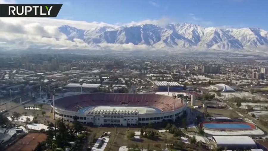 Así quedó Santiago de Chile tras nevada histórica