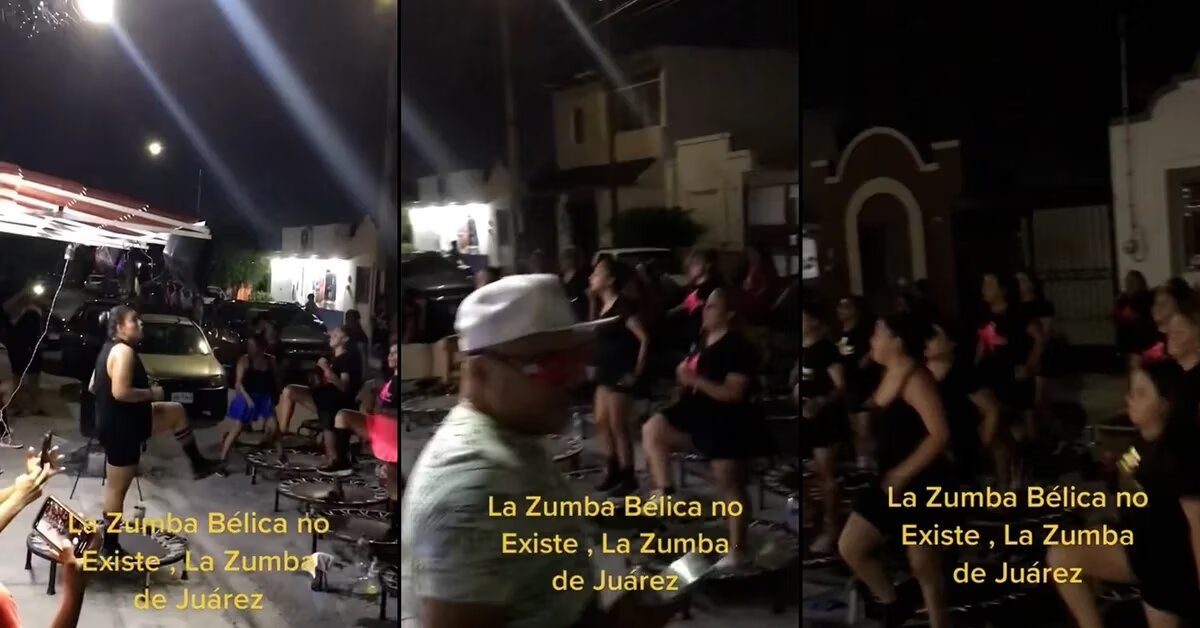 'Zumba bélica de Juárez'; mujeres hacen ejercicio con corridos tumbados
