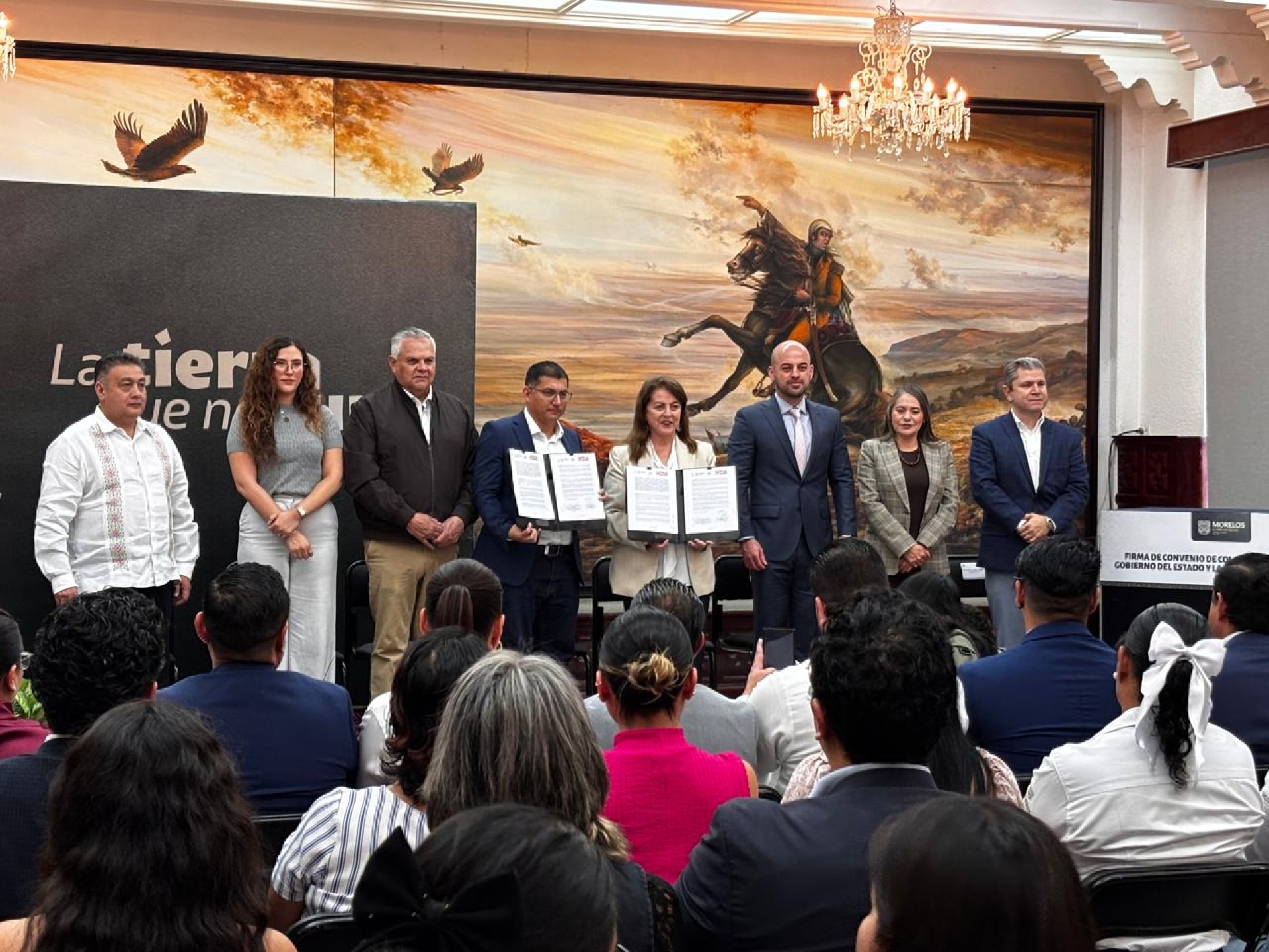 Firma gobernadora Margarita González Saravia convenio de colaboración con cadena Oxxo, en materia de seguridad