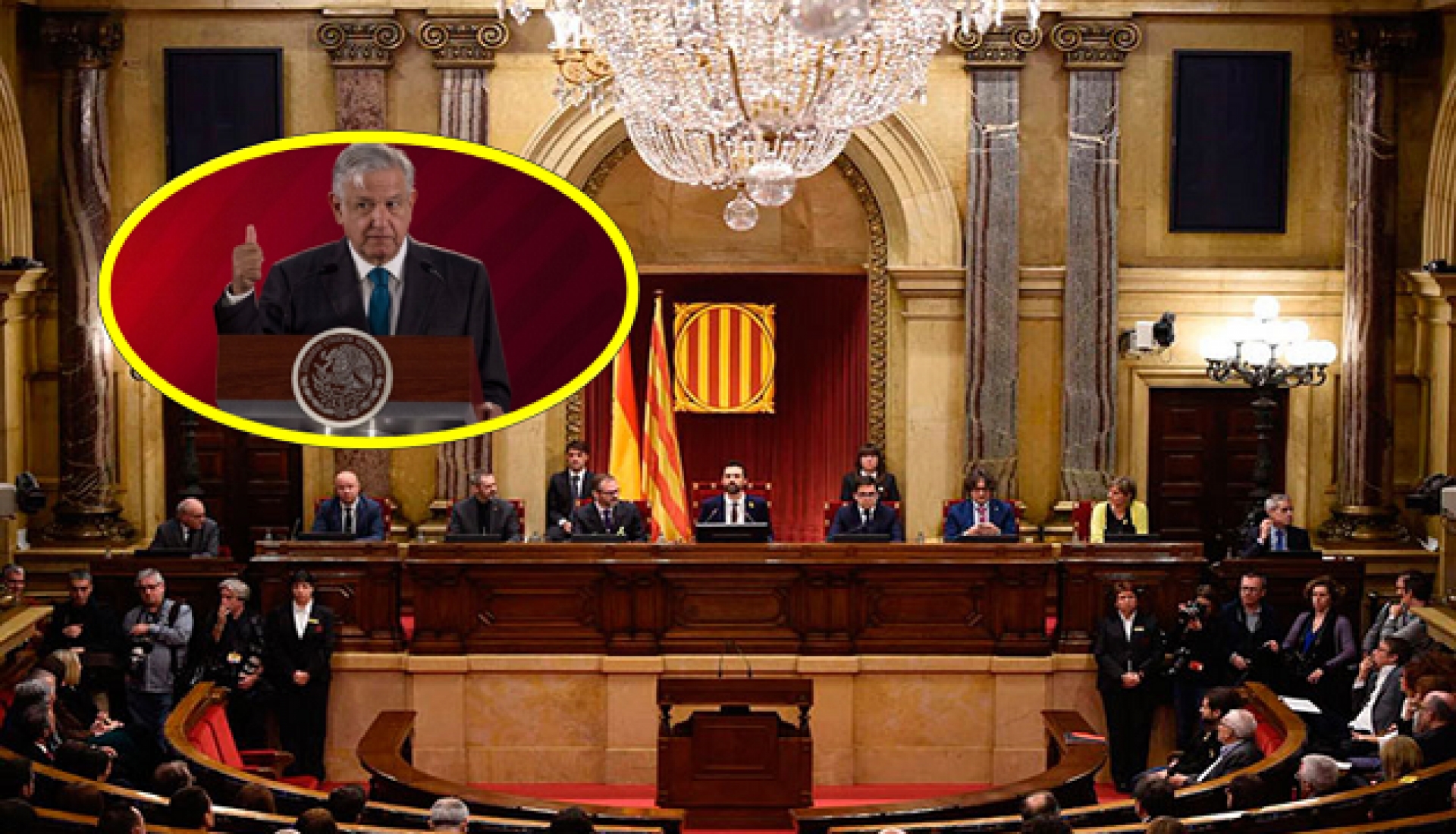 Parlamento de Cataluña apoya postura de AMLO sobre abusos cometidos durante la Conquista