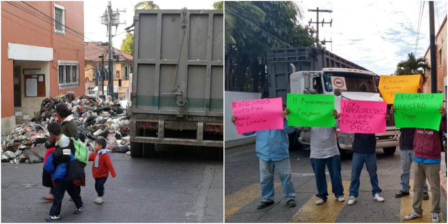 Se manifiestan trabajadores del Sirec en Cuernavaca; reclaman adeudos