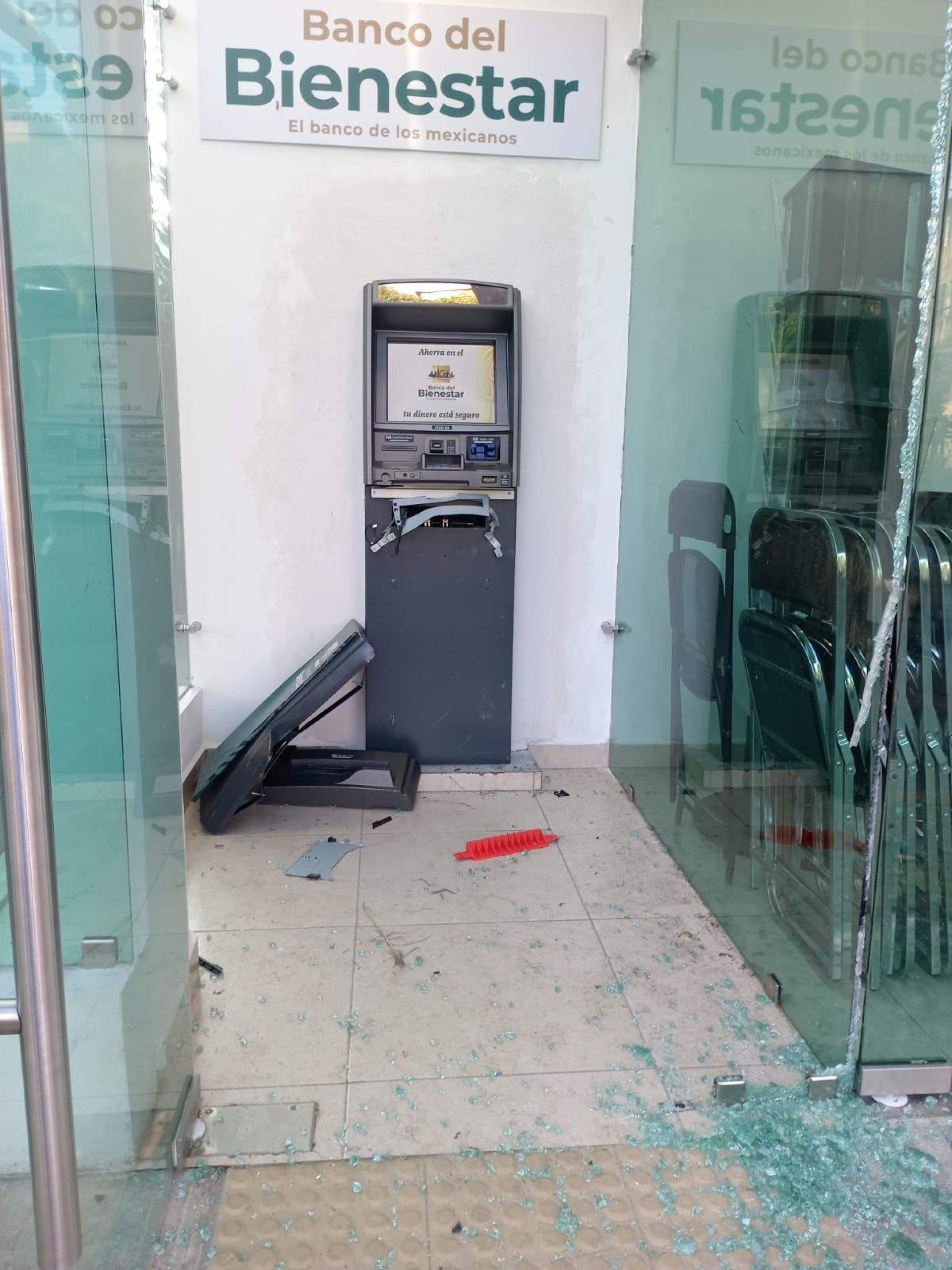 Intentaron robarse un cajero automático