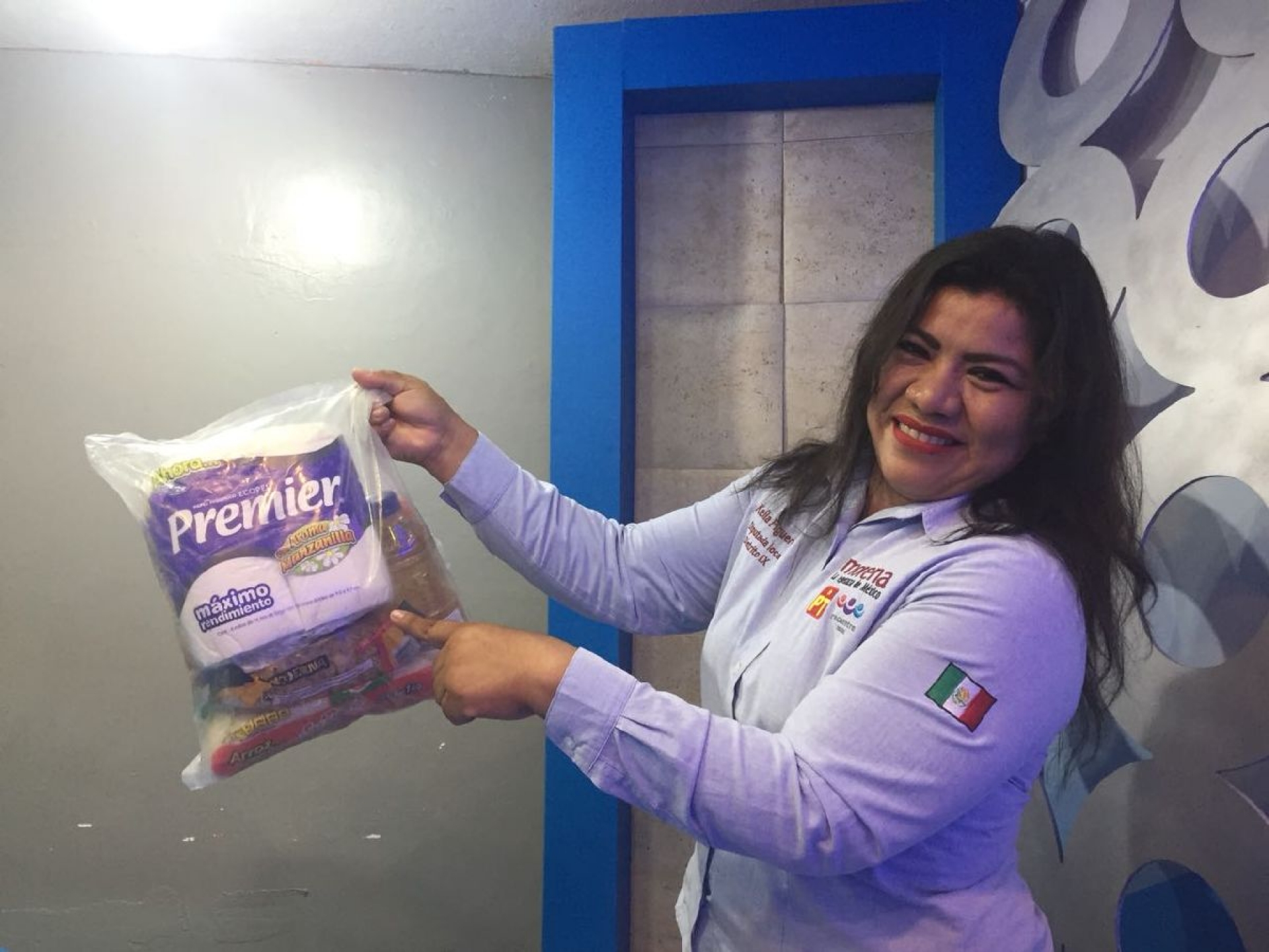 Denuncian entrega de despensas a cambio del voto en el distrito IX
