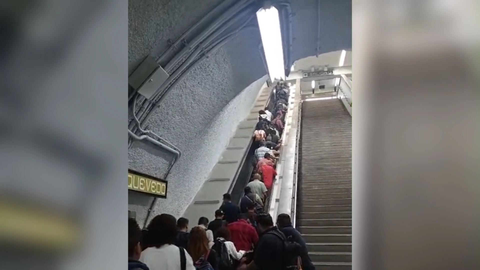 Accidente en escalera de Línea 3 del Metro deja 11 heridos