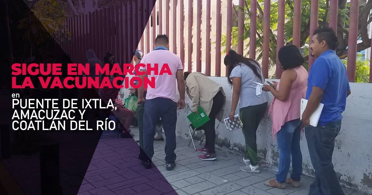 Jóvenes del surponiente reciben primera dosis de vacuna anticovid