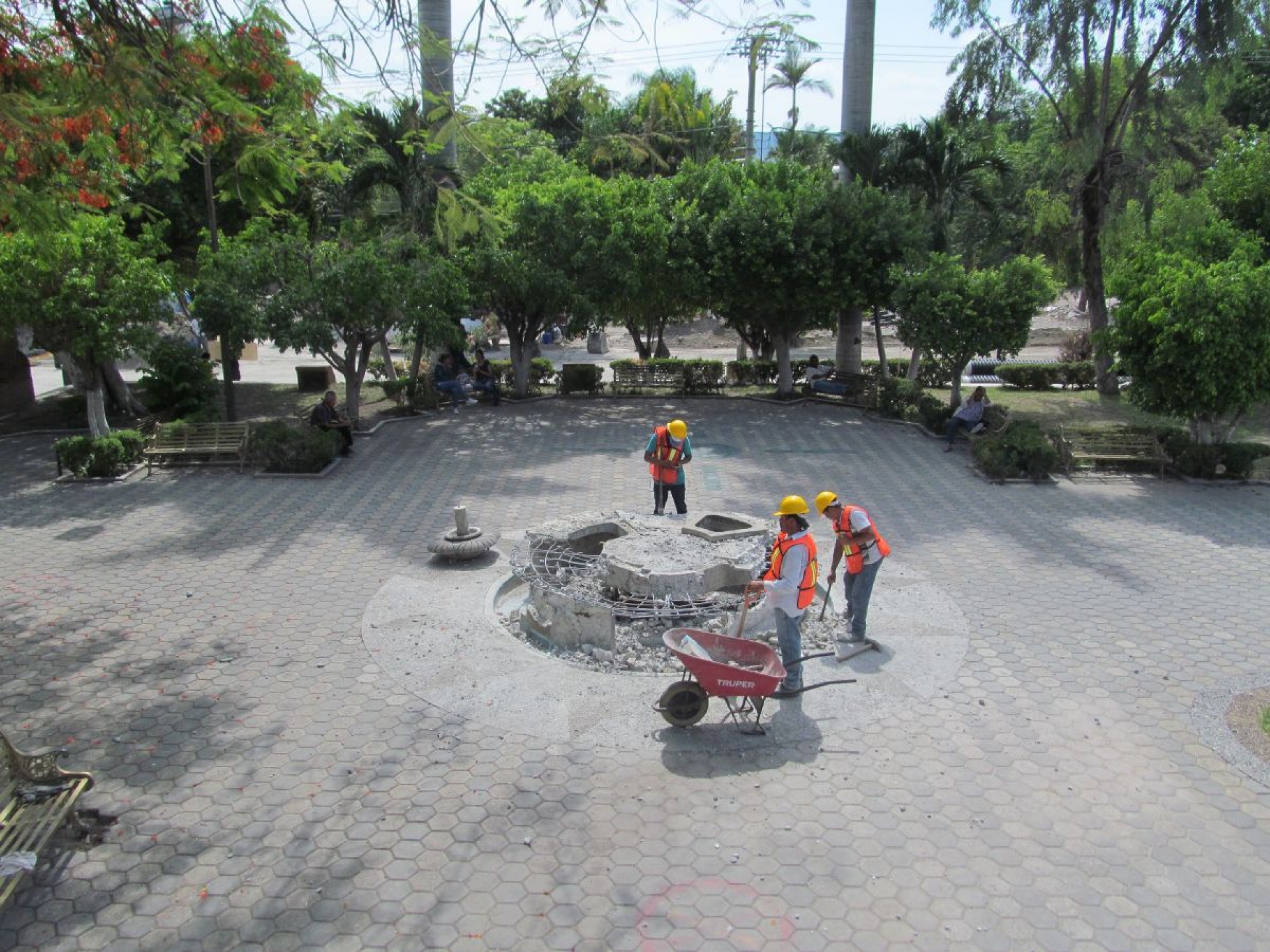 Comienza remodelación total de La Alameda de Jojutla