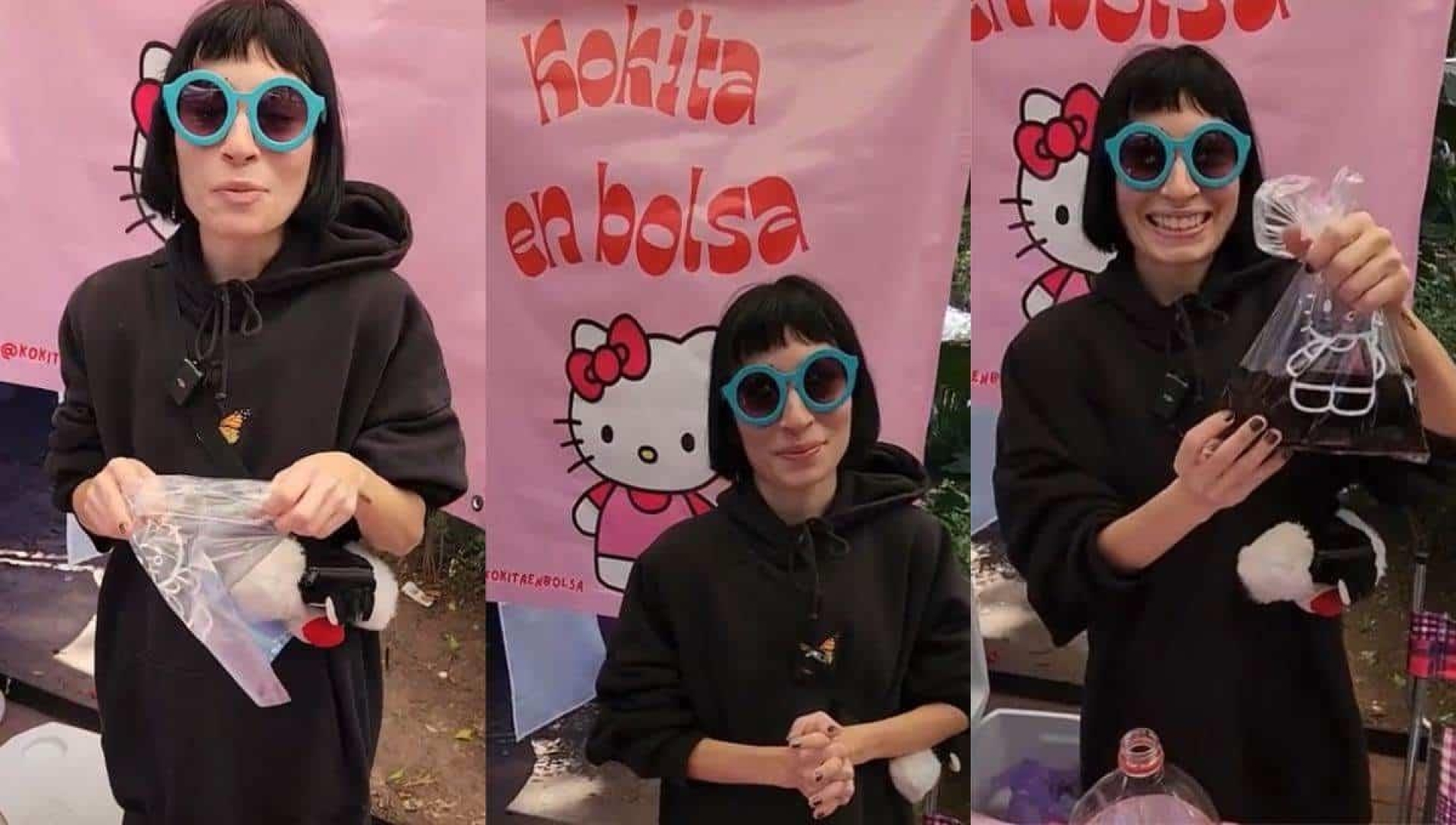 Joven que vende refresco en 'kitty bolsas', responde a críticas tras viralizarse