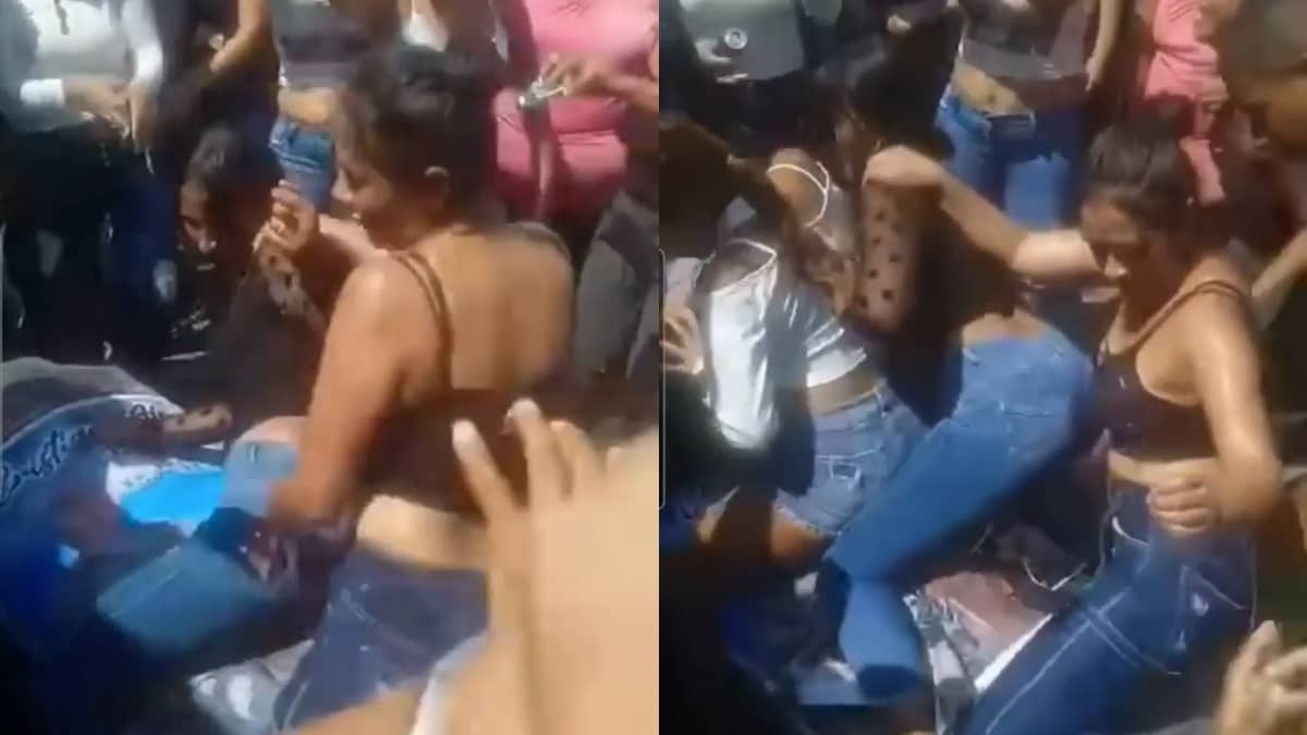 Mujeres despiden a ladrón perreando sobre su ataúd