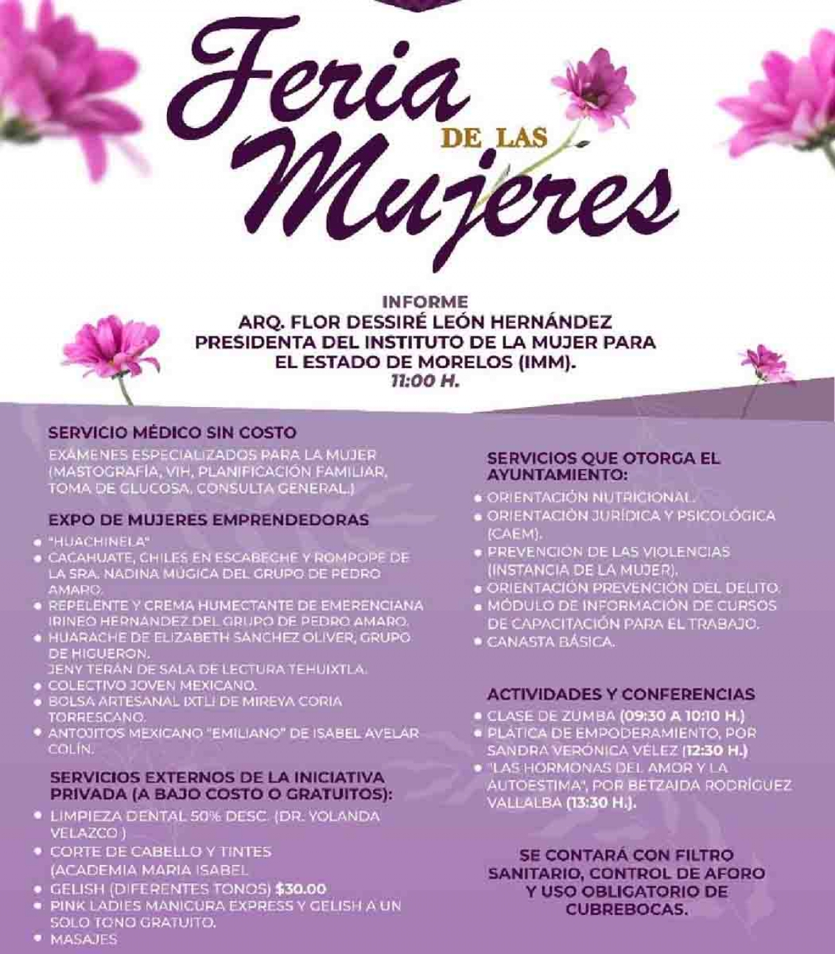 Realizarán la Feria de la Mujer en Jojutla