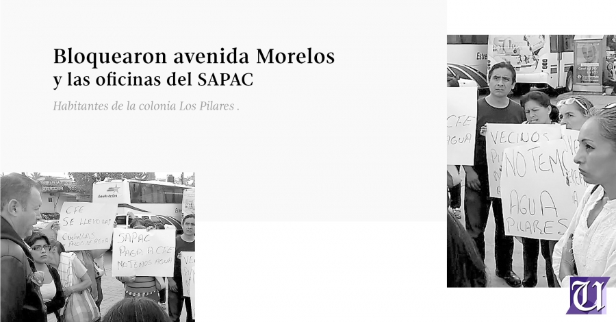 Vecinos de dos colonias se manifestaron por la falta de agua