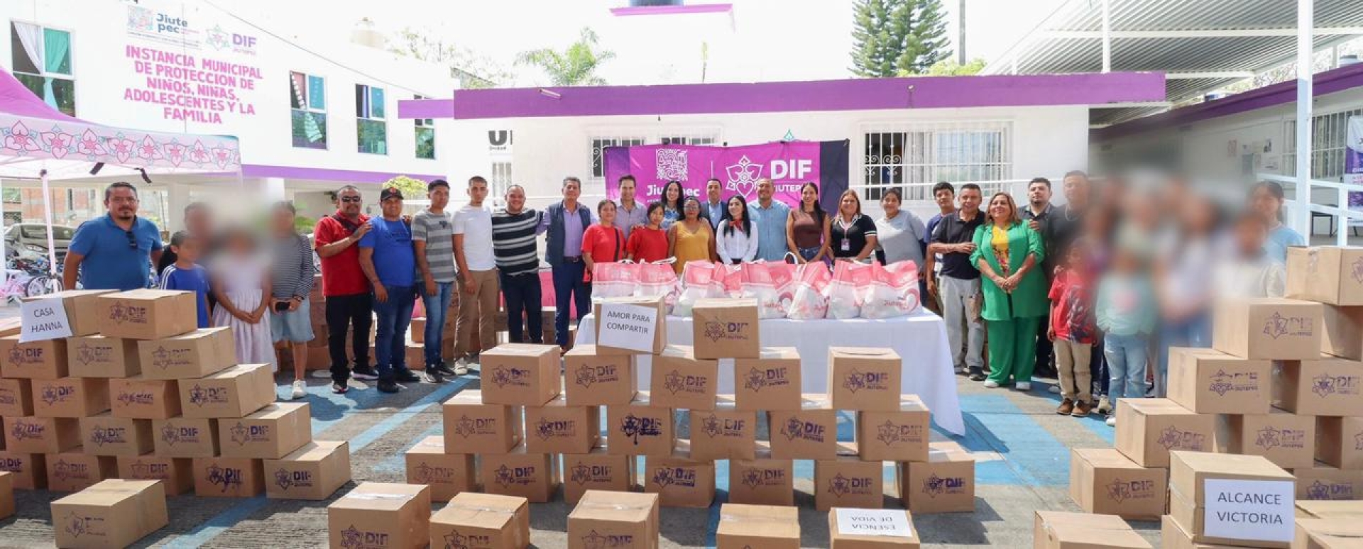 Entrega DIF Jiutepec más de 450 despensas a grupos vulnerables.