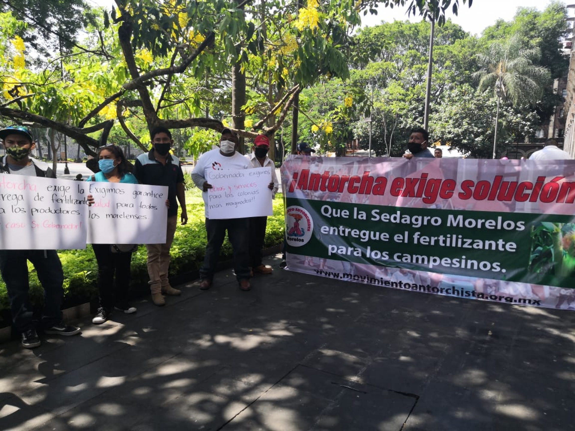 Se manifiesta Antorcha Campesina en Cuernavaca; solicitan apoyos para el campo