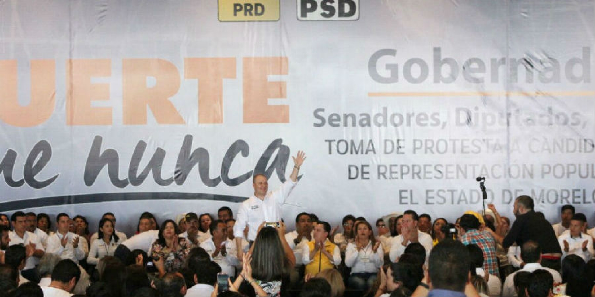 Realizan toma de protesta de candidatos de la coalición 'Juntos por Morelos'
