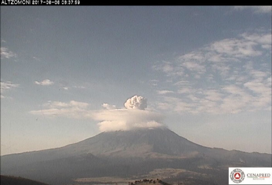 Incrementa la actividad en el Popocatépetl